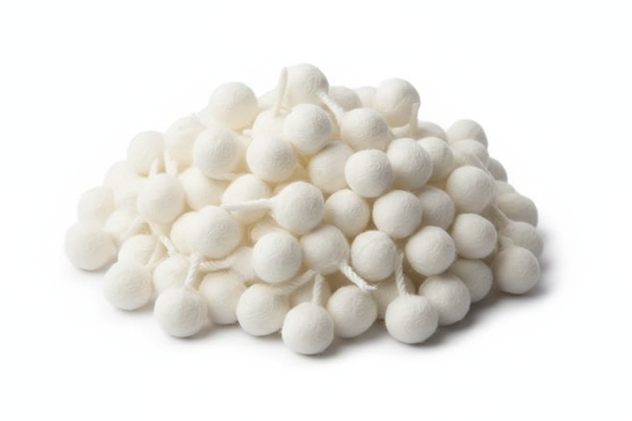 Phool Batti โ Premium Round Cotton Wicks for Ghee Lamps -Handmade Pure White Ghee Wicks(100 Pcs) (Ghee Lamp Wicks)