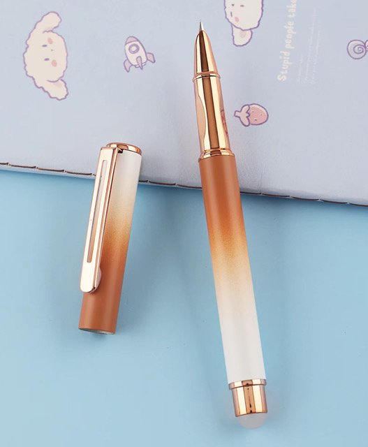 Fountain Pen, Multi-Coloured Calligraphy Pen with Fine Nib and Blue/Black Ink Cartridges for Smooth Writing,| Vivirasmi |Luxury Pen for Men, Women and Students