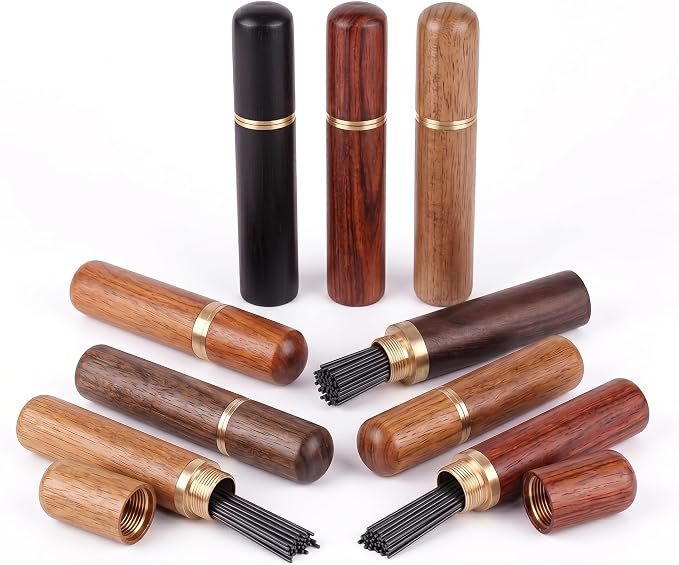 Pencil Leads In Wooden Box-Mechanical Pencil Refiils- HB and 2B Quality - 0.3mm, 0.5mm, 0.7mm, 0.9mm, 1.3mm, 2.0mm, 2.8mm