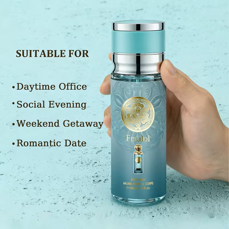 Menโs Cologne Body Spray โ 100ml Luxury Fragrance Mist with English Pear, Mango, Lotus & Cedarwood Notes, Refreshing & Long-Lasting Odor-Eliminating Spray for Daily Wear, Dates & Gifts