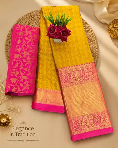 Pure Mercerised Cotton Silk Festival Saree with Fall & Pico Stitched and Unstitched Blouse Piece